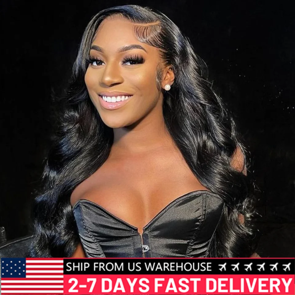 Bling 13x4 Body Wave Lace Front 13x6 Hd Transparent 360 Lace Frontal Brazilian 30 38 Inch 5x5 Glueless Human Hair Wigs For Women