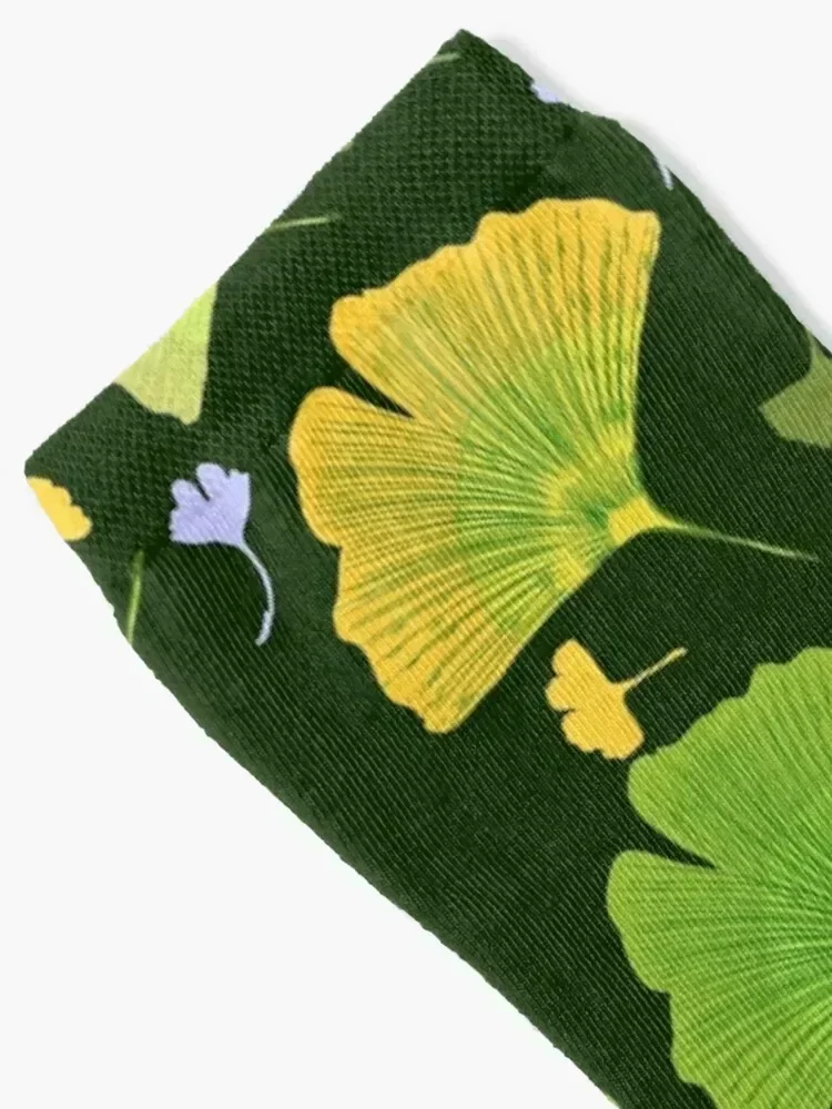 Dance of the leaves of Ginkgo Socks hiking crazy Men Socks Luxury Brand Women's