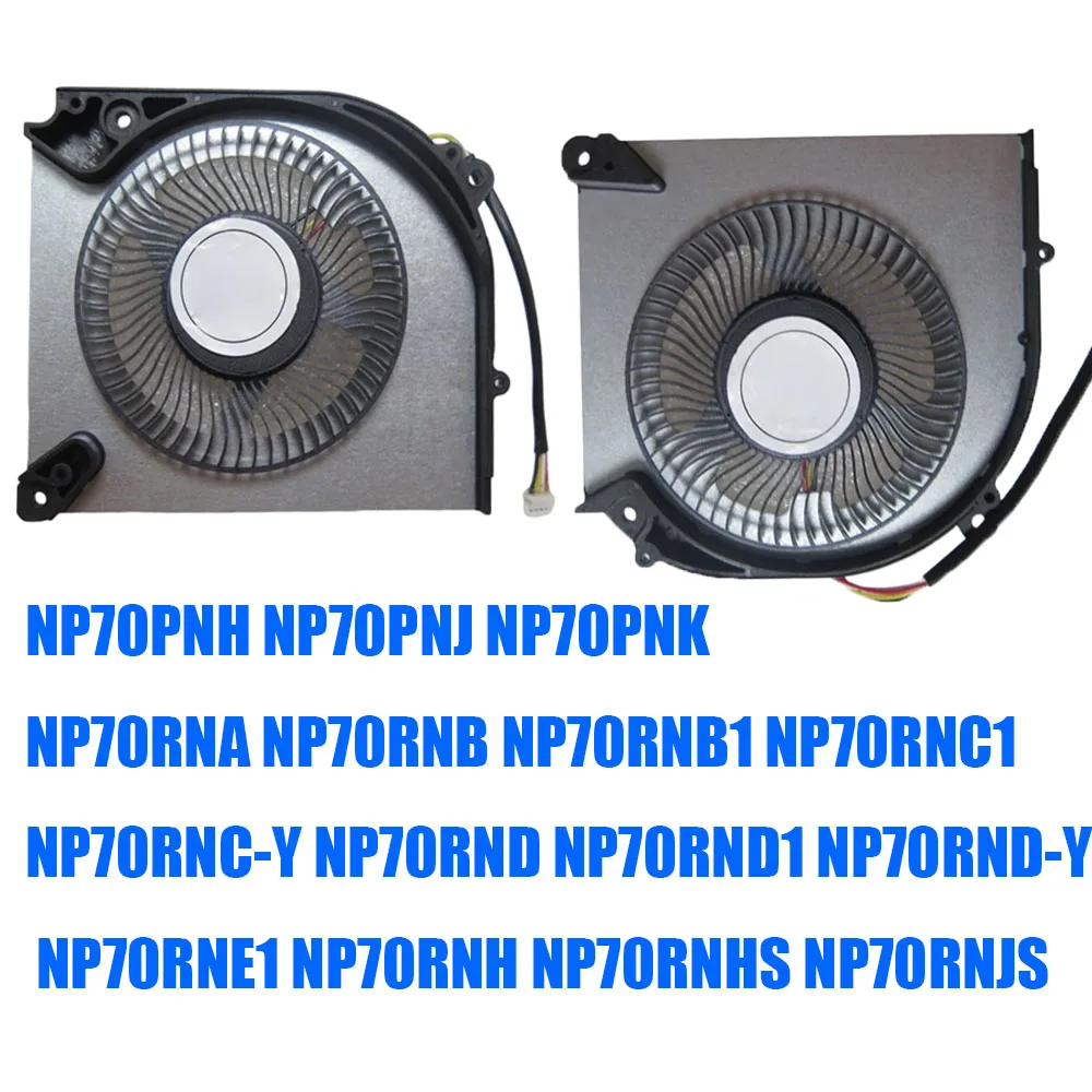 For CLEVO NP70PNH NP70PNJ NP70PNK NP70RNA NP70RNB NP70RNB1 NP70RNC1 NP70RNC-Y NP70RND NP70RND1 Laptop DC5V 0.5A 4PIN CPU GPU Fan