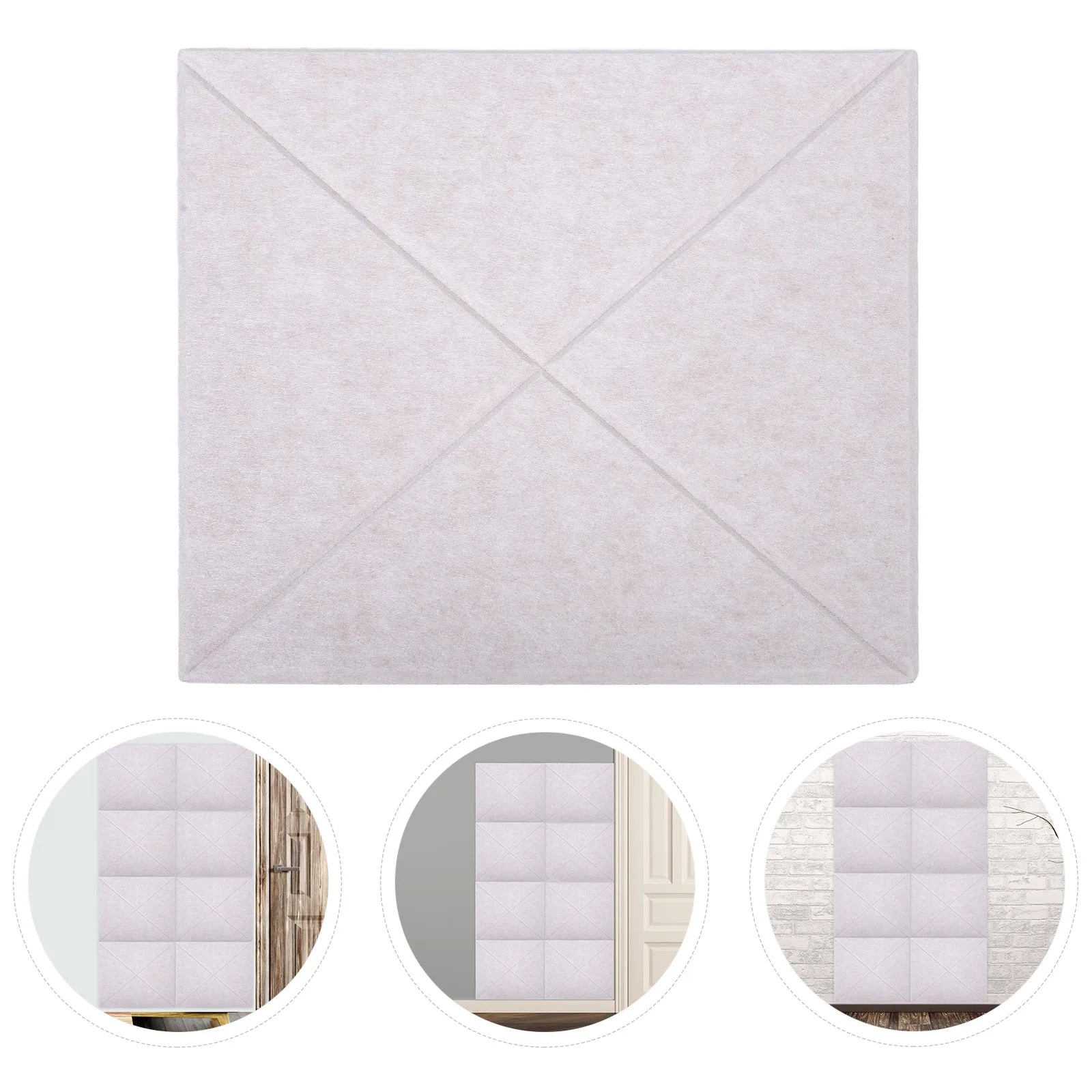 

6pcs Acoustic Wall Panels Soundproofing Absorbing Self-Adhesive Sound Insulation Material For Studio Office Durable