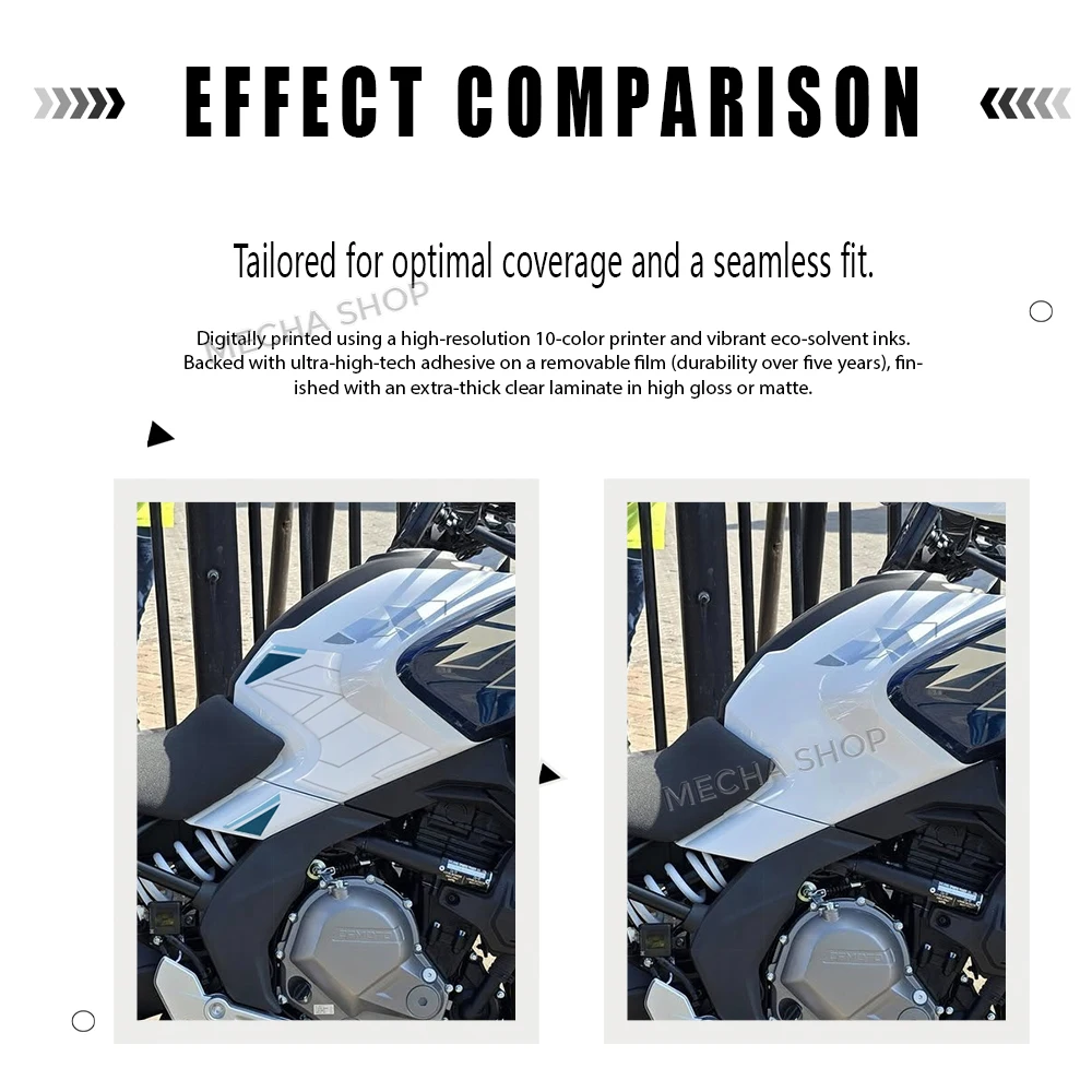 Para CFMoto 700MT ADV equipo 700mt adv 2025 accesorios de motocicleta almohadilla de depósito impermeable Kit de protección de pegatinas 3D