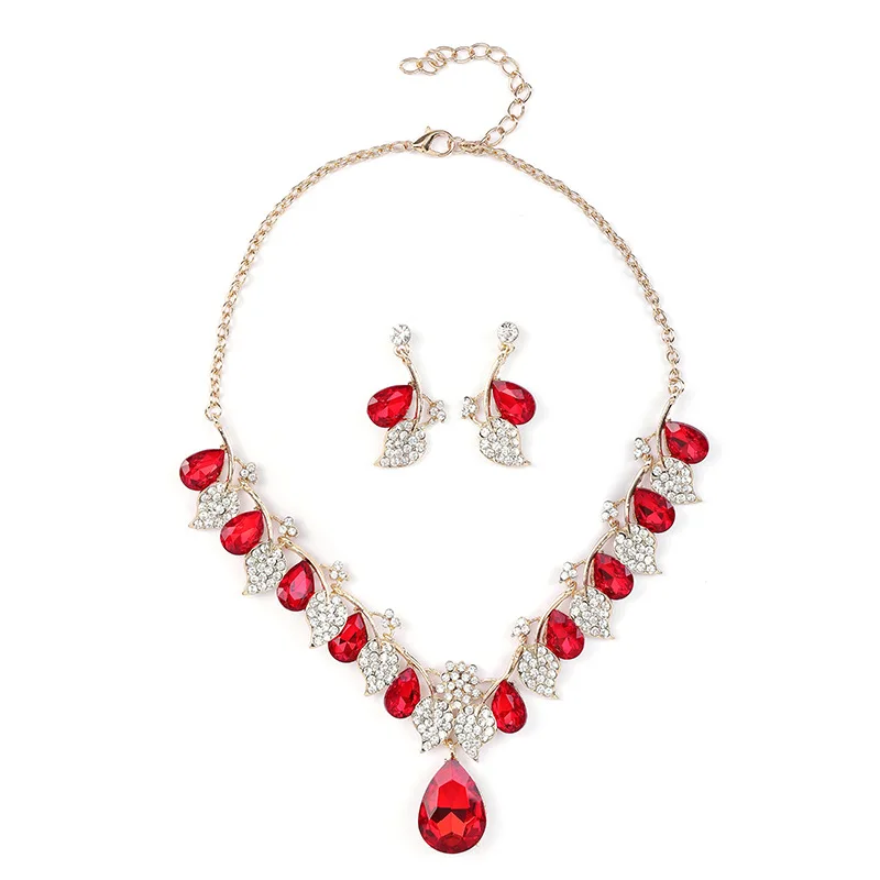 Vintage Necklace Ethnic Style Jewelry Set Jewelry Women\'s Necklace Set Water Drop Shape