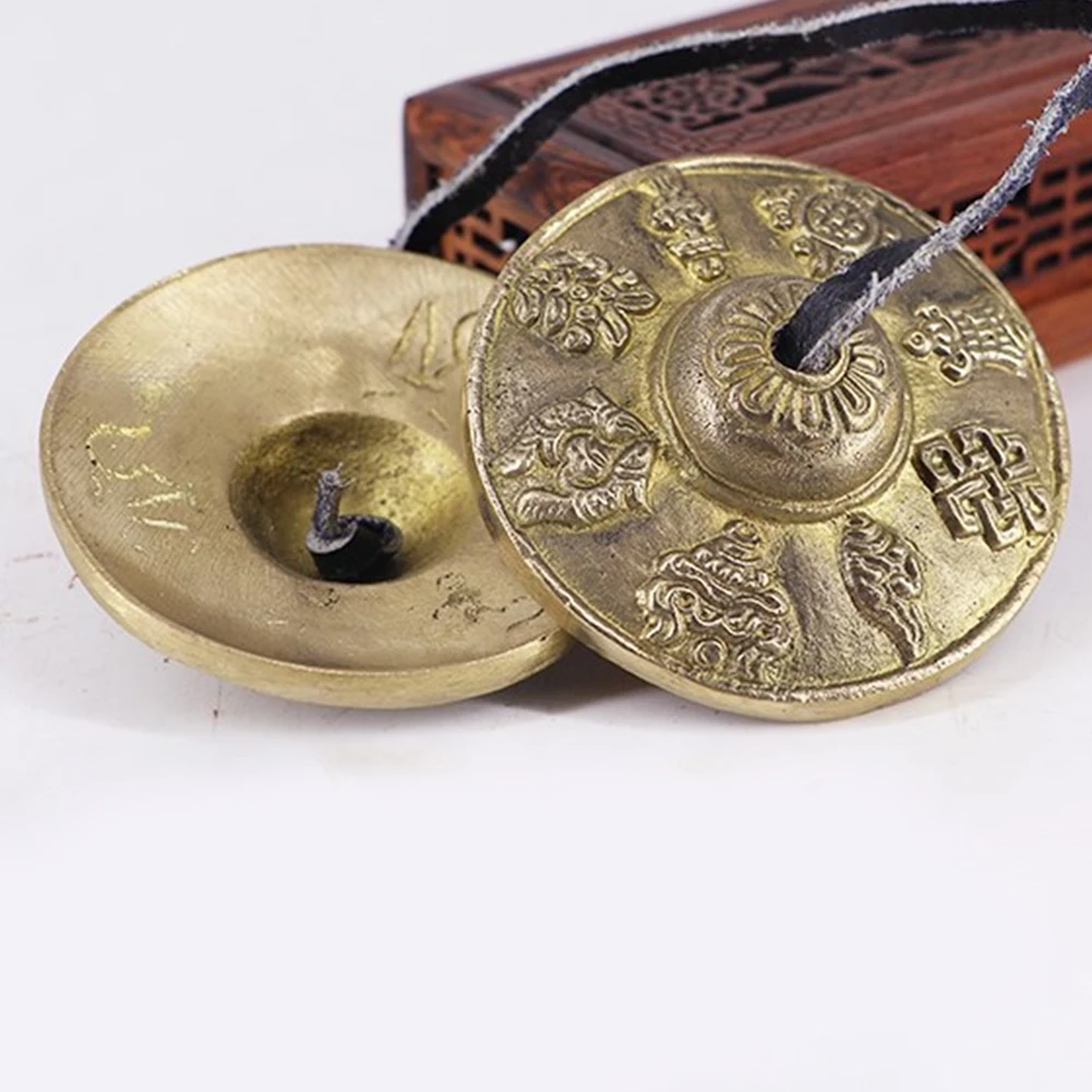 Tibetan Tingsha Cymbals Portable Tibetan Meditation Tingsha Cymbal Bell Mental Health Relief Easy To Play Family Friends Gift