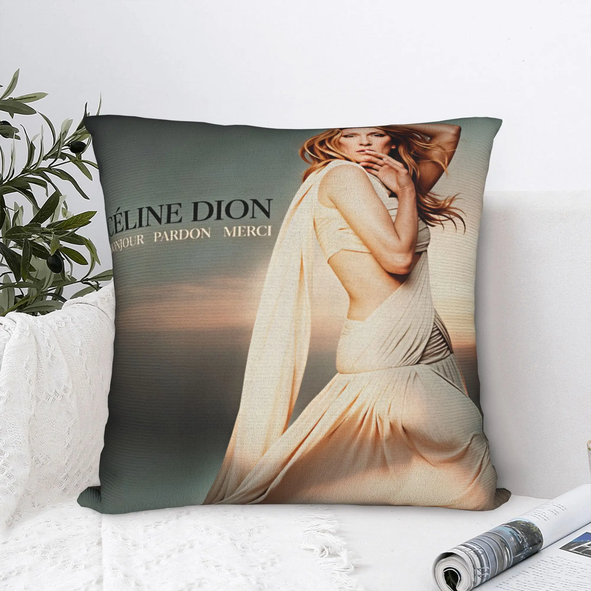Pillow Cover Celines Dions Paris 2026  Novelty Pillow Case For Couch Sofa Bedroom Pillowcases
