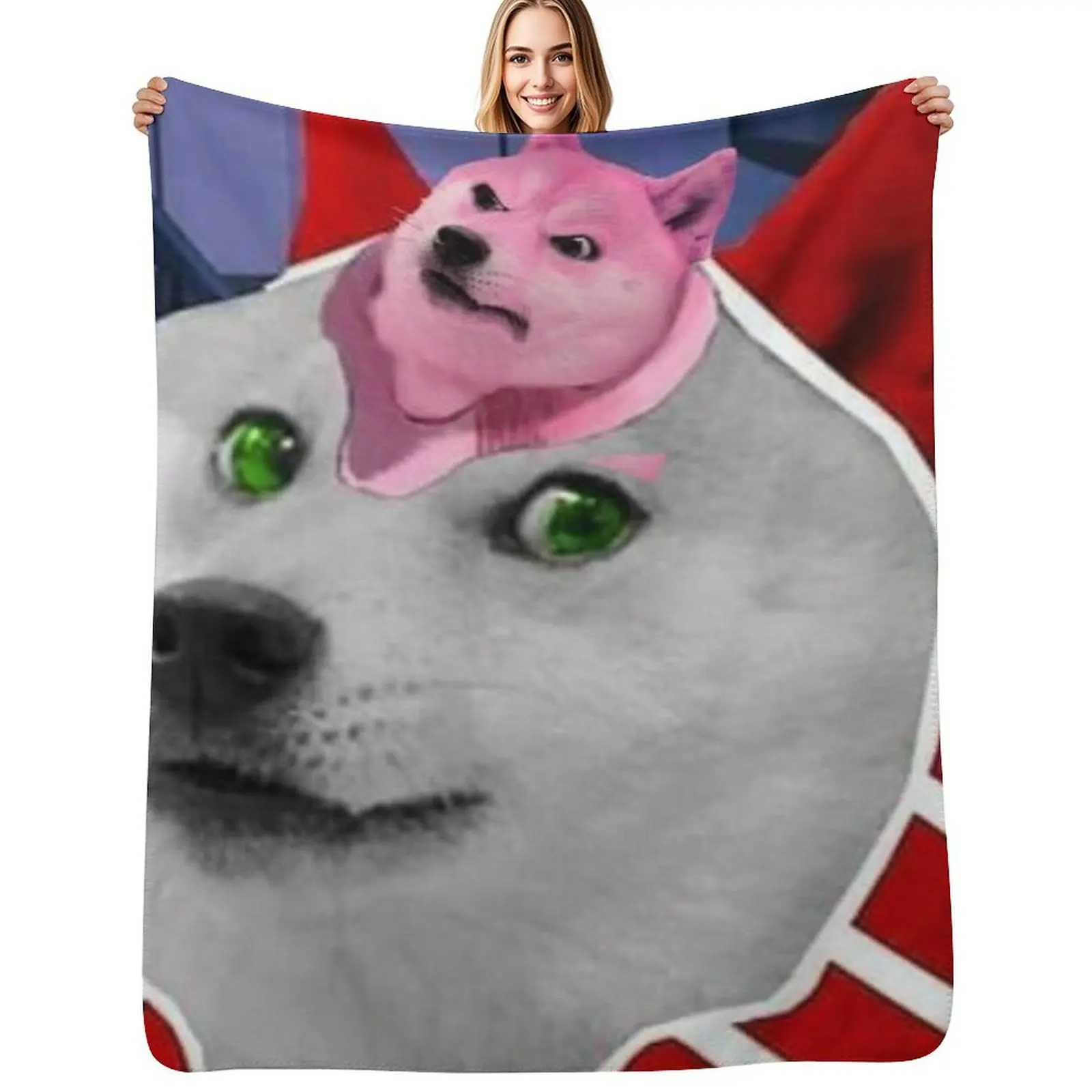 

King Crimson Doge Throw Blanket Sleeping Bag Camping Summer For Sofa Thin Blankets