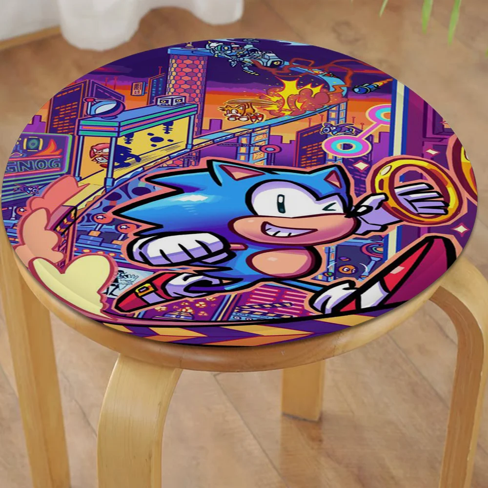 Supersonic-S-Sonic-Game Classic MovieNordic Printing Seat Cushion Office Dining Stool Pad Sponge Sofa Mat Non-Slip Cushions Home