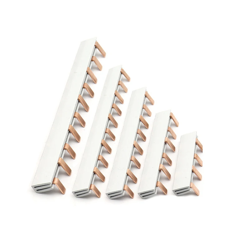 ●1/2P Pin Type Busbar Copper Bar Terminal Block For MCB DZ47 Air Switch Connector 63A Circuit Breaker Connector