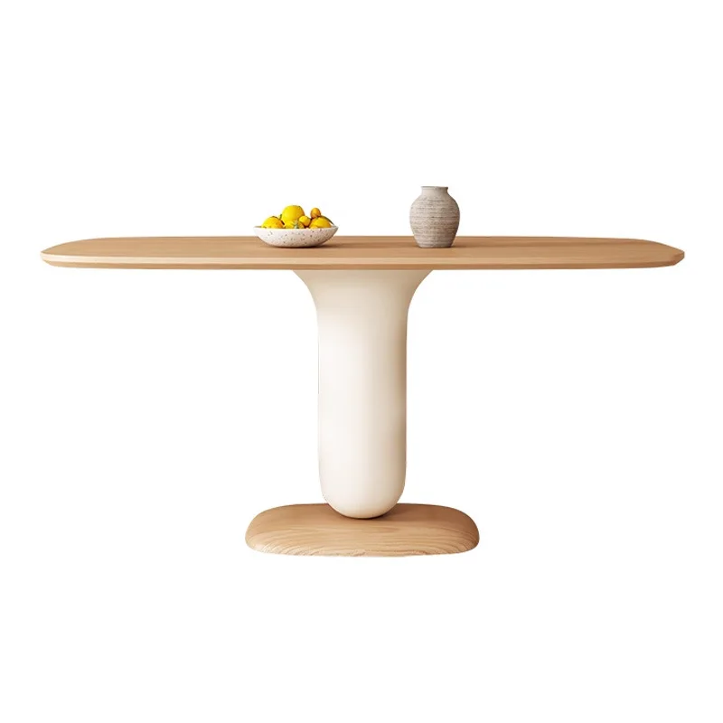 كريم نمط غرفة المعيشة طاولات الطعام مطعم الشمال التفاوض طاولات الطعام بسيطة مكتب أثاث خشبي La Mesa MHCZ #1