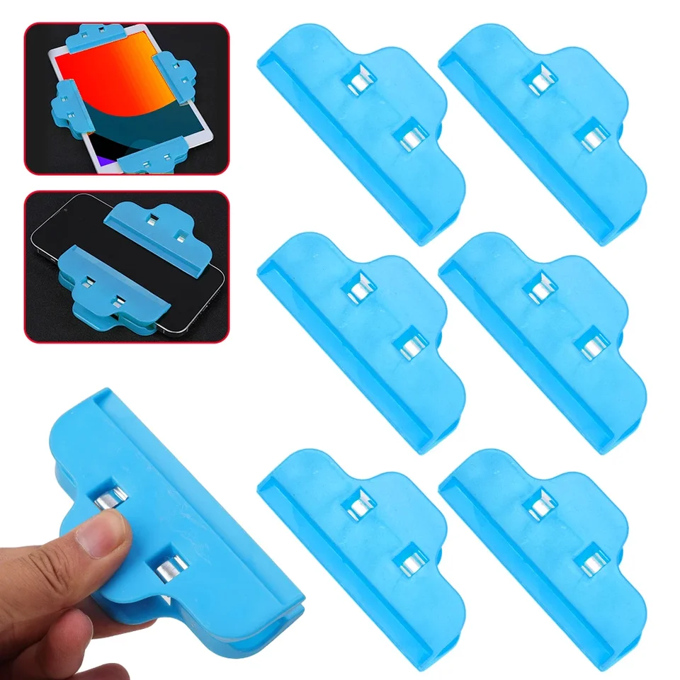 Herramientas de Reparación de Teléfono Móvil con Pinza de Plástico para Fijar Pantalla LCD para iPhone Samsung iPad Tablet 3