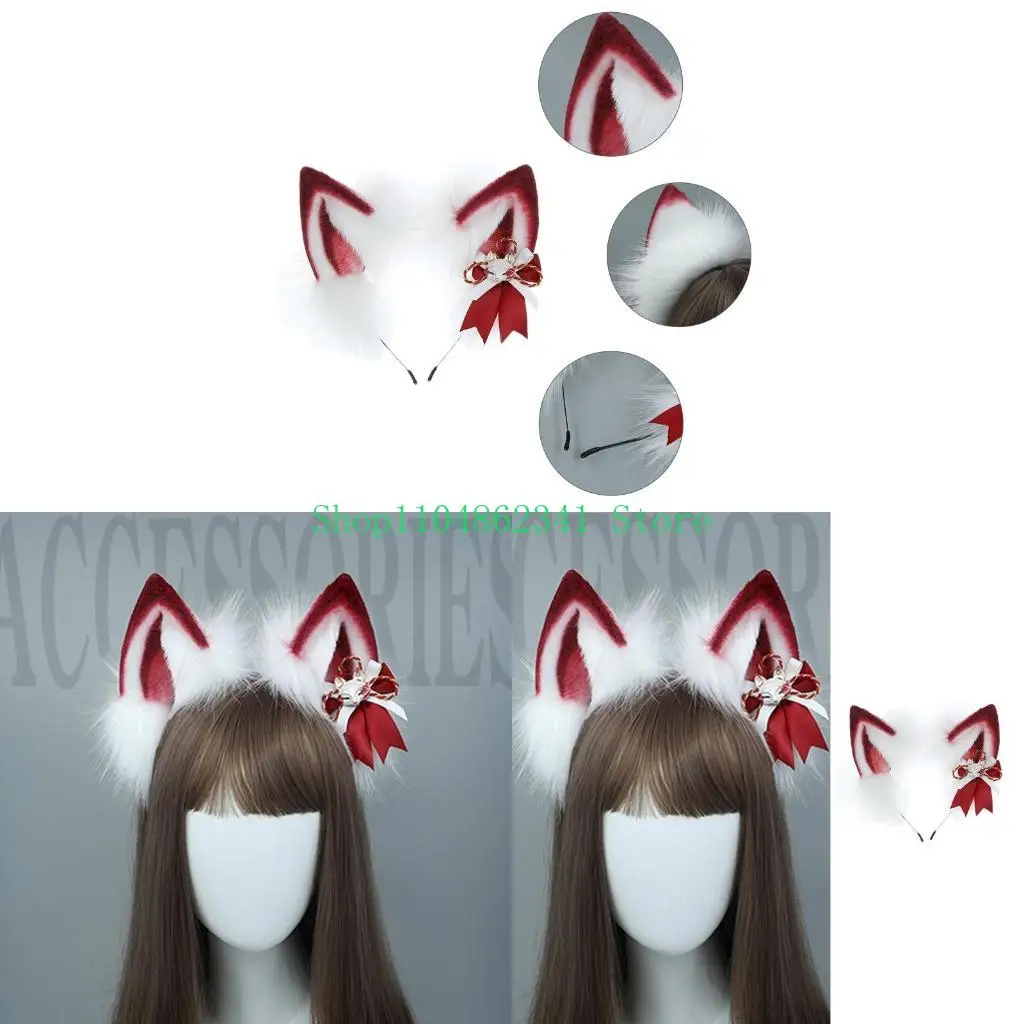 

5ASD милые животные лиса уши прочные волосы женские женские аксессуары для макияжа для волос.