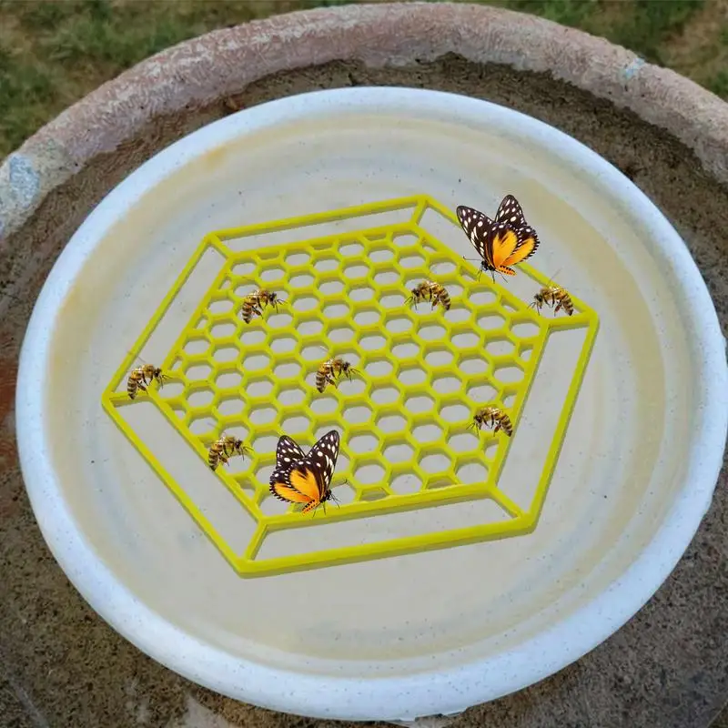 

Bee Water Catcher Cups Beekeeper Thirsty Pollinators Floating Bee Island for Outdoor Garden Bee Bath