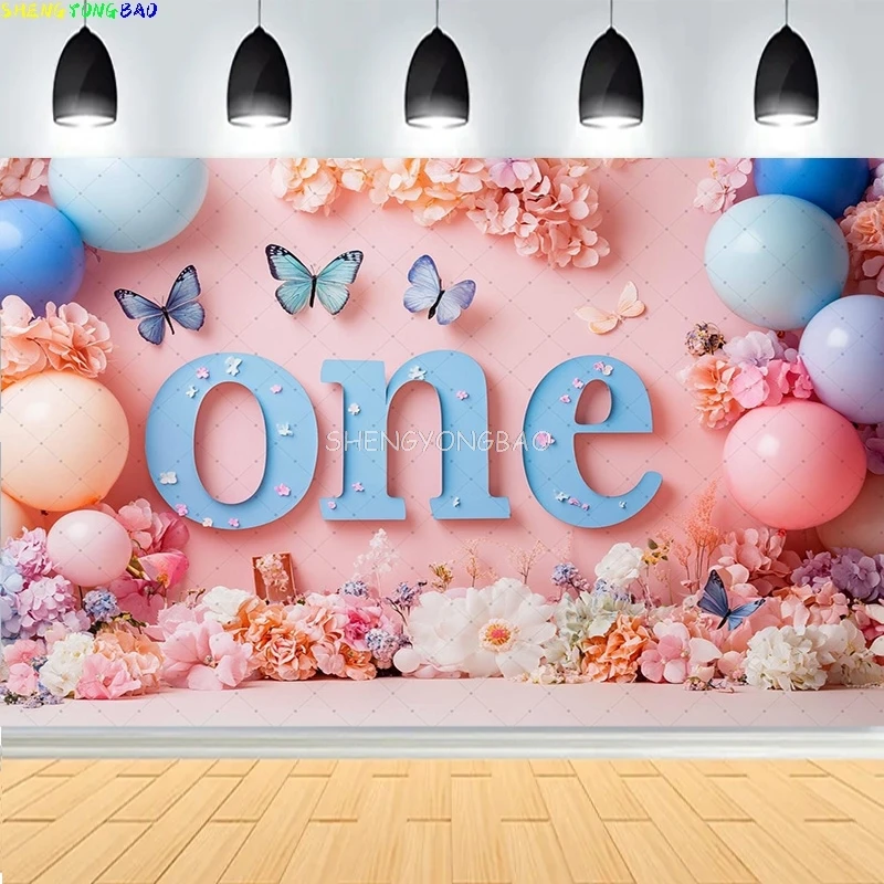

Baby Shower Happy Birthday Party Photography Backdrops Newborn Kids Air Balloon Princess Tropical Jungle Photo Background BB-47