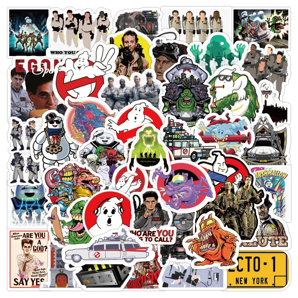 New Ghostbusters Stickers Cartoon Anime Sticker Skateboard Fridge Suitcase Phone Notebook Graffiti Sticker Children Gifts Toys