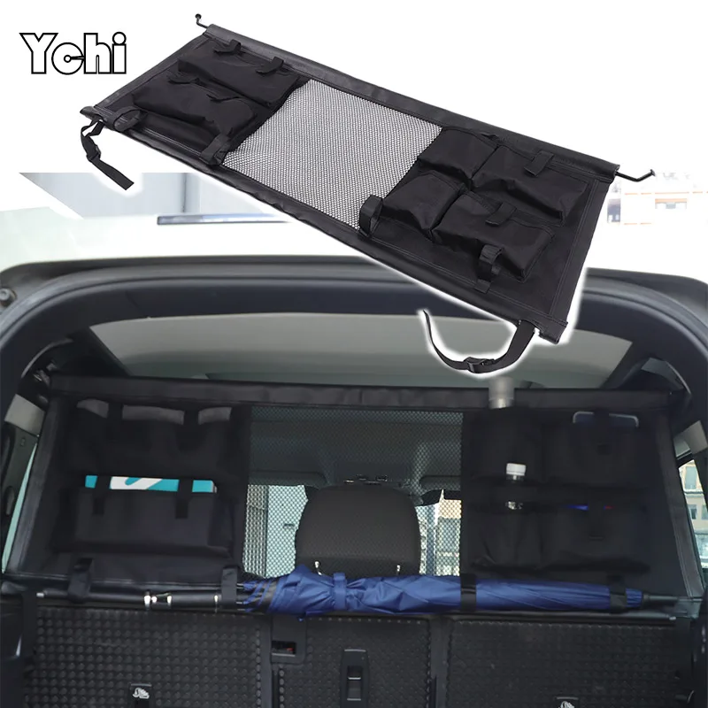Car Modeling Trunk Safety Isolation Protective Netting Pet Fence Netting For Land Rover Defender 110 2020-2025 Car Accessories