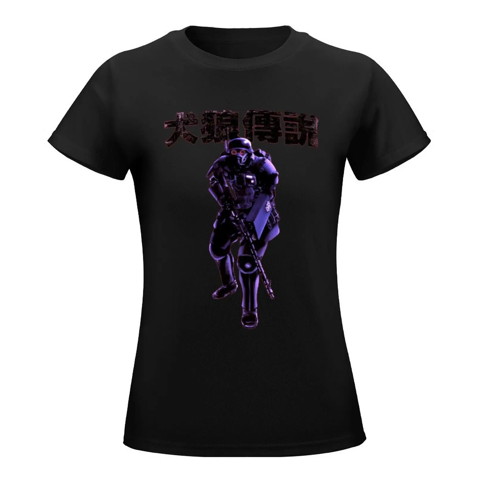 Jin Roh Trooper T-Shirt kawaii clothes summer top Aesthetic clothing funny t shirts for Women