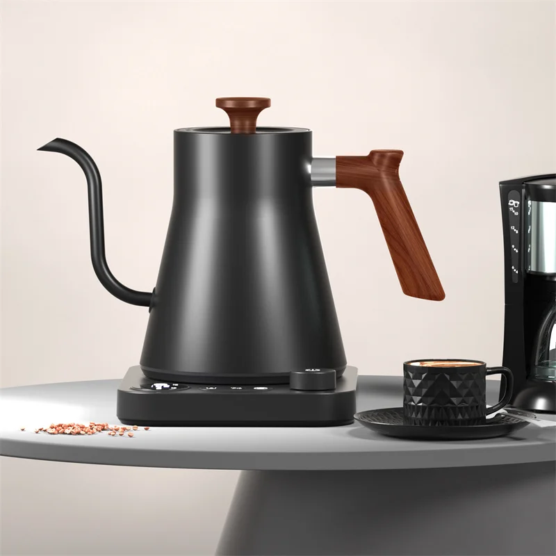 

Gooseneck Electric Kettle 900ml Hand Brew Coffee Pot smart Teapot Temperature Control Pot 1200W Rapid Heating Kettle 110v/220v