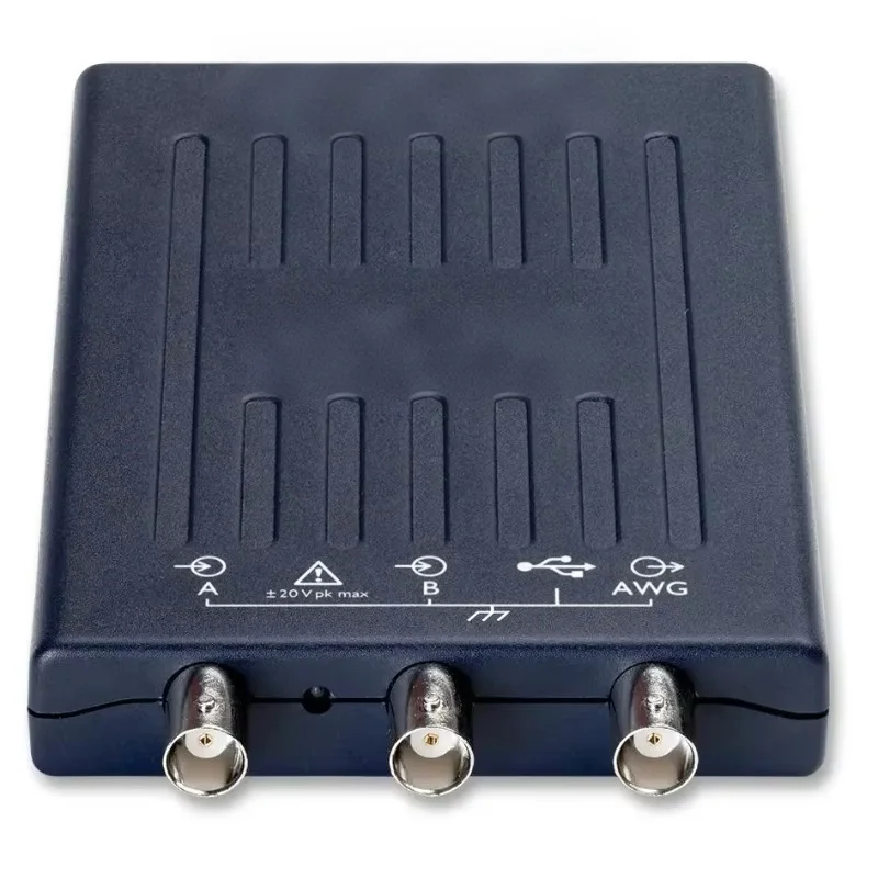 2204A PC USB Digital Oscilloscope 2 Channel 10MHz 100MSPS 8kpts 35ns Portable Virtual Oscilloscope for Electronics Repair Engine