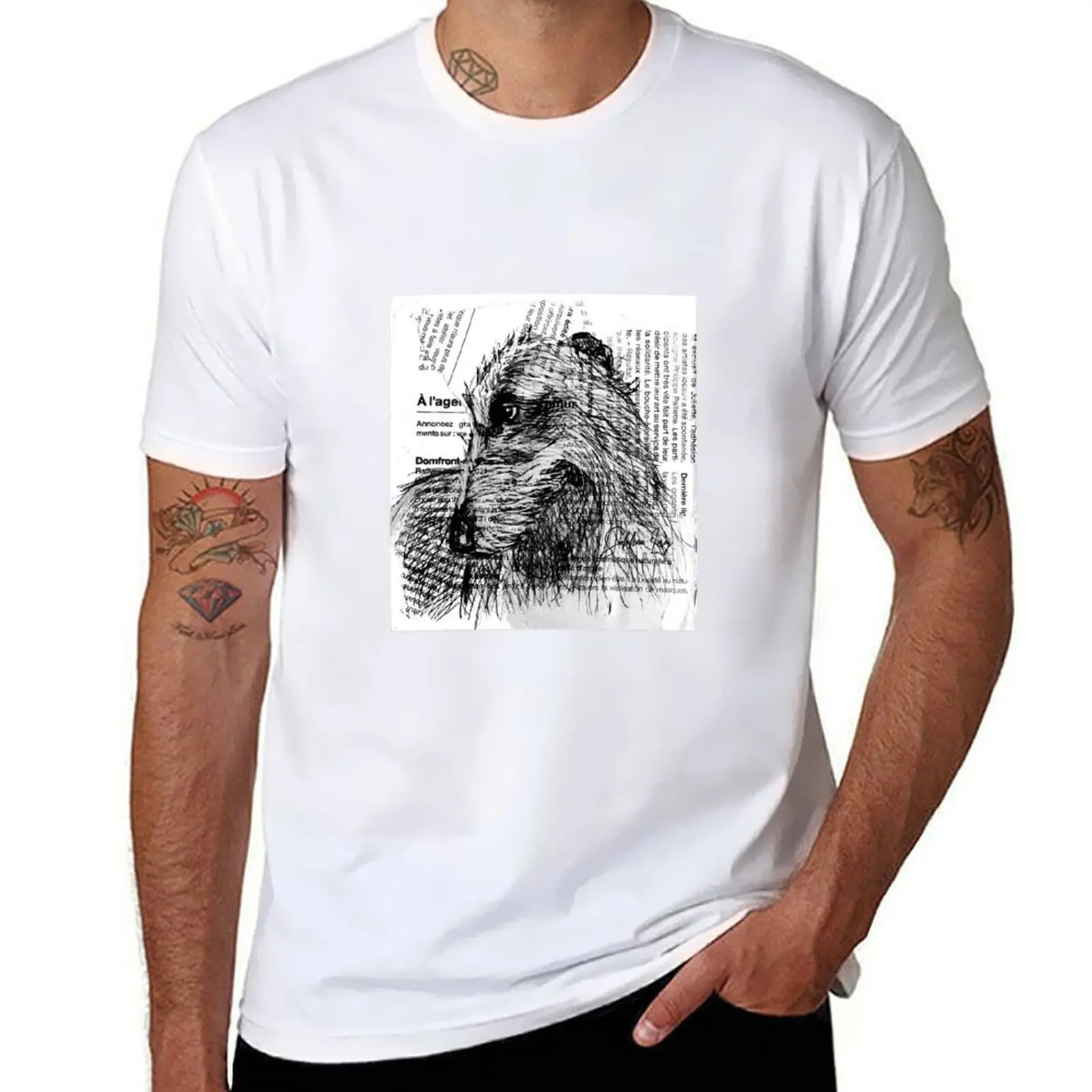 

Scottish Deerhound T-Shirt cotton tshirt 100% man t shirt summer T-Shirt