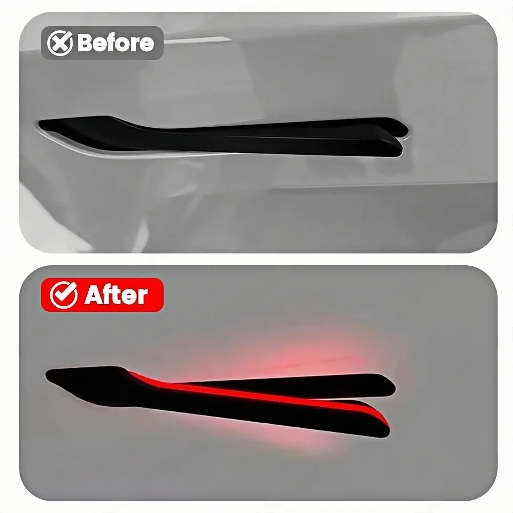 RGB color streamer Plug and play For Tesla Model 3 Y Highland Eletric Multi-LED Handbar OTA Waterproof Door Handles Car