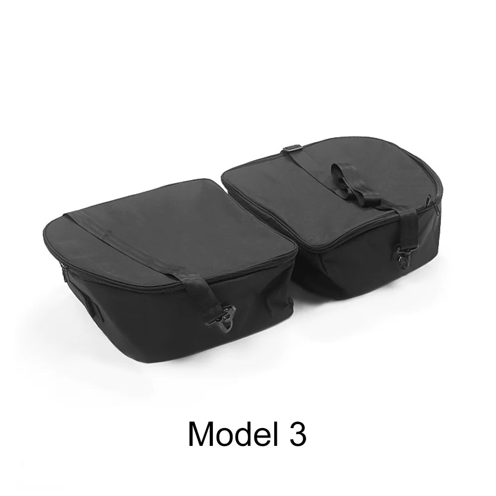 Bolsa de armazenamento para porta-malas dianteiro de carro, pacotes organizadores à prova d'água para tesla modelo 3 modelo y 2017-2024, recipiente de carga para acampamento ao ar livre