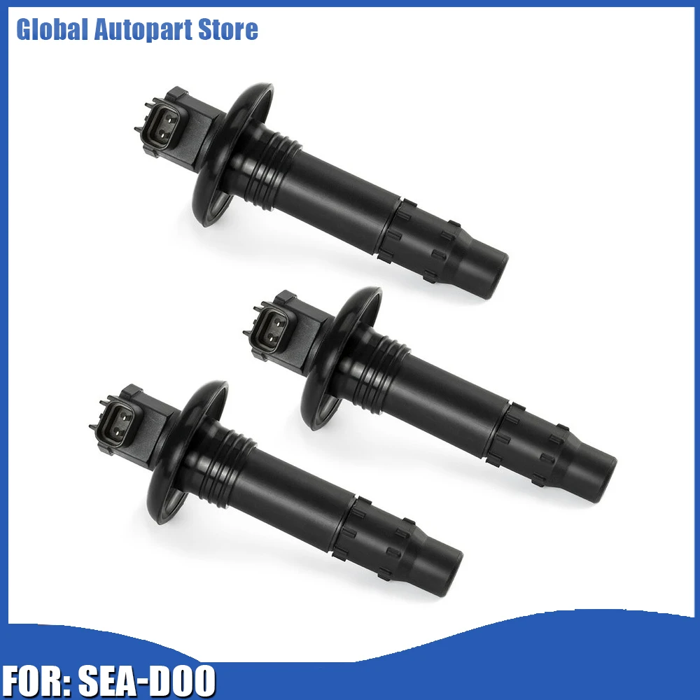 Vara de bobina de ignição 3 peças 420664020 296000307 290664020 para Sea-Doo Sea doo SeaDoo Spark RXP GTX RXT GTR 130 155 185 215 255 260