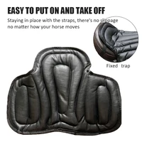 Horse Riding Saddle Pad Artificial Leather Shock Soft Equestrian Seat Pad Western Long Saddle Cushion Motorcycle Seat Cushion 3