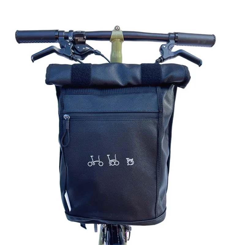 Folding Bike Front Bags & Panniers Use For Brompton Birdy Bicycle Storage Bag handbag With Bags Aluminum Mount