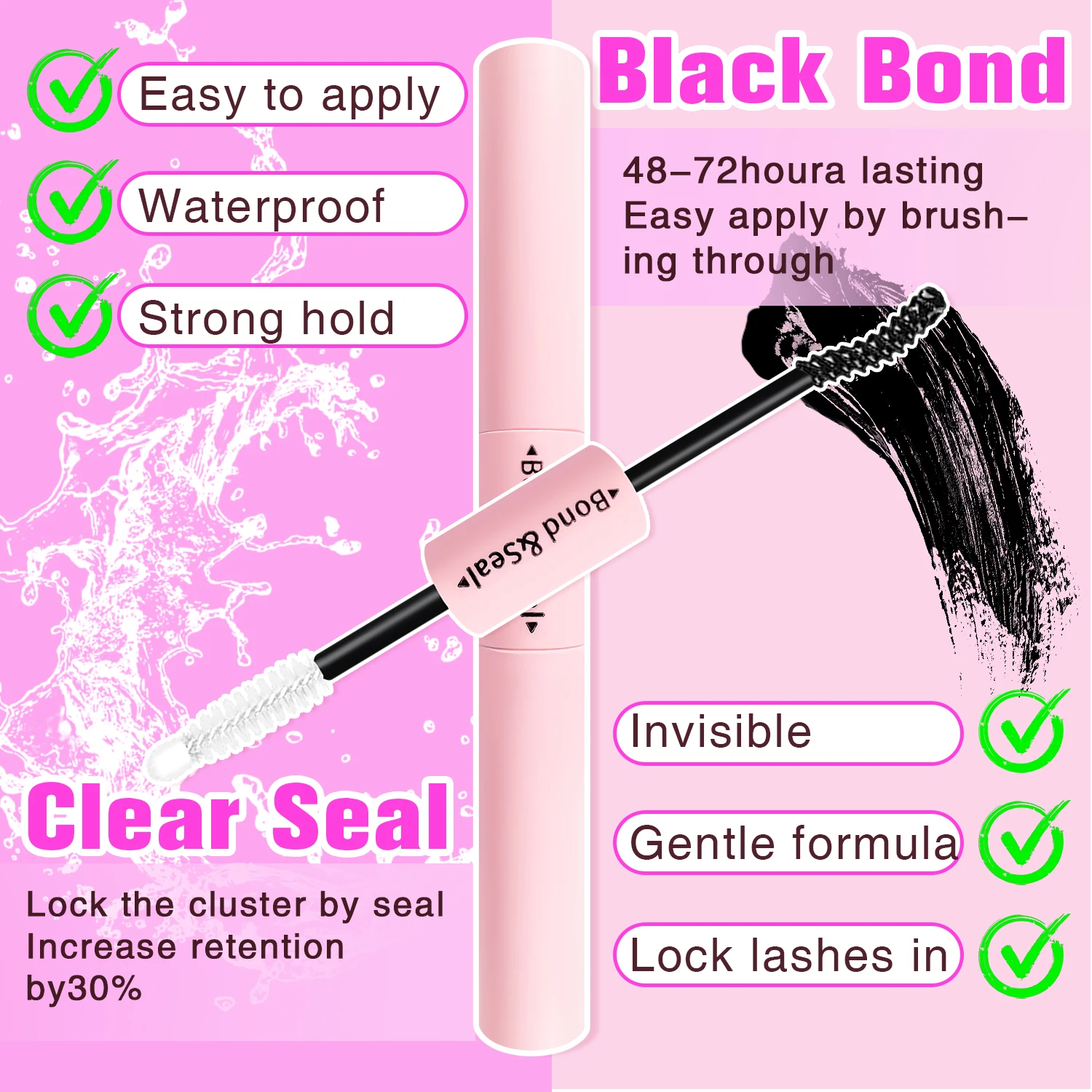 Manga Lash Clusters Kit Natuurlijk 300 Stuks Cluster Wimperextensions Kit Pluizige Feeërieke Wimperclusters Anime Cosplay Wimpers