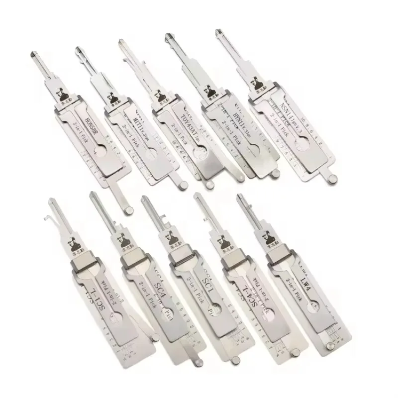 

10 Pcs Set SMART Pick Products for Stainless Steel Professional Key Taking Tool European Car Door Pick Decoder