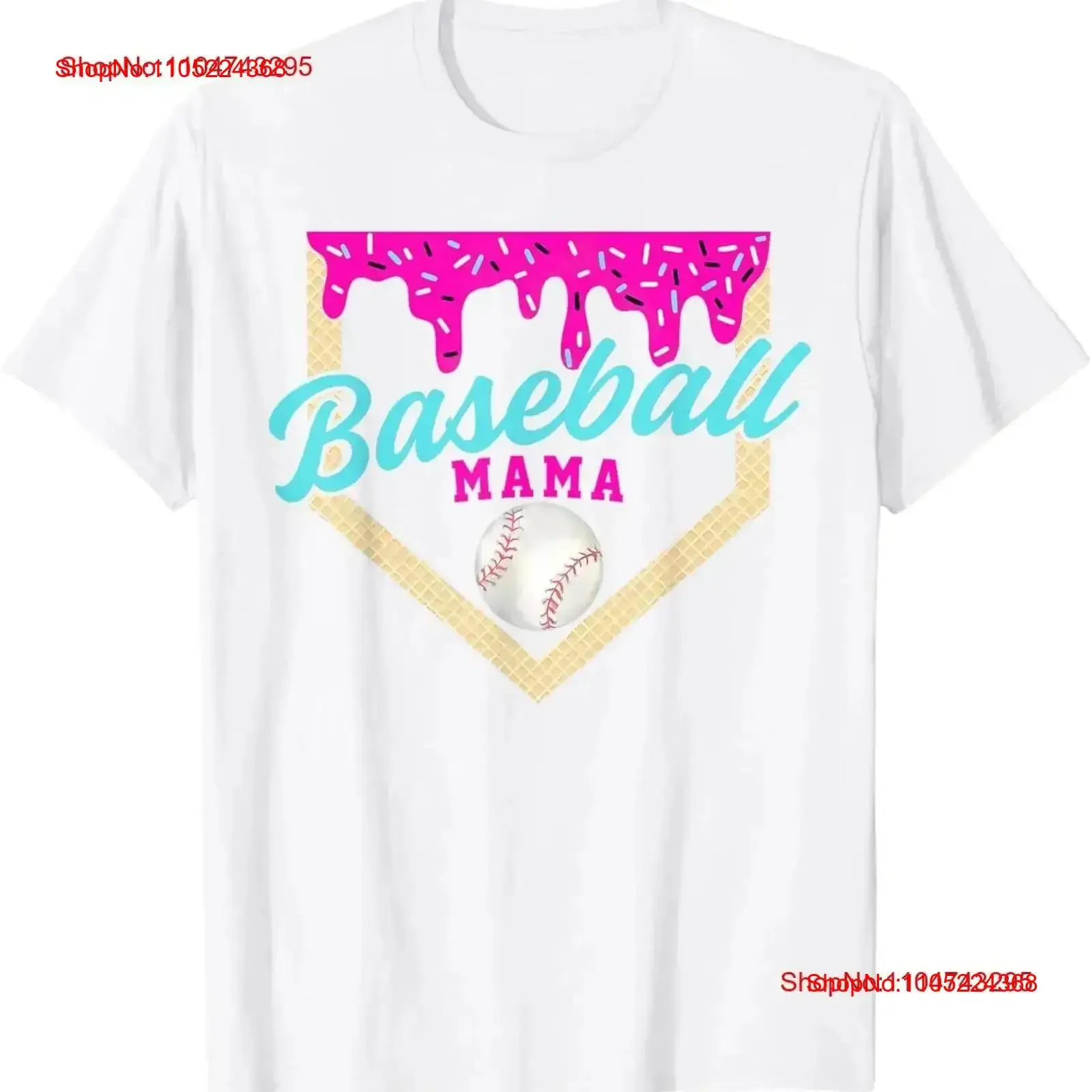Baseball Mama Home Plate Ice Cream Drip With Sprinkles T Shirt vintage Washed Soft designer clothes graphic vintage Washed