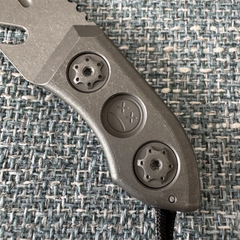 Titanium Alloy DC53 Crowbar with Carbon Fiber Sheath Bottle Opener Outdoor Multifunction EDC Tools