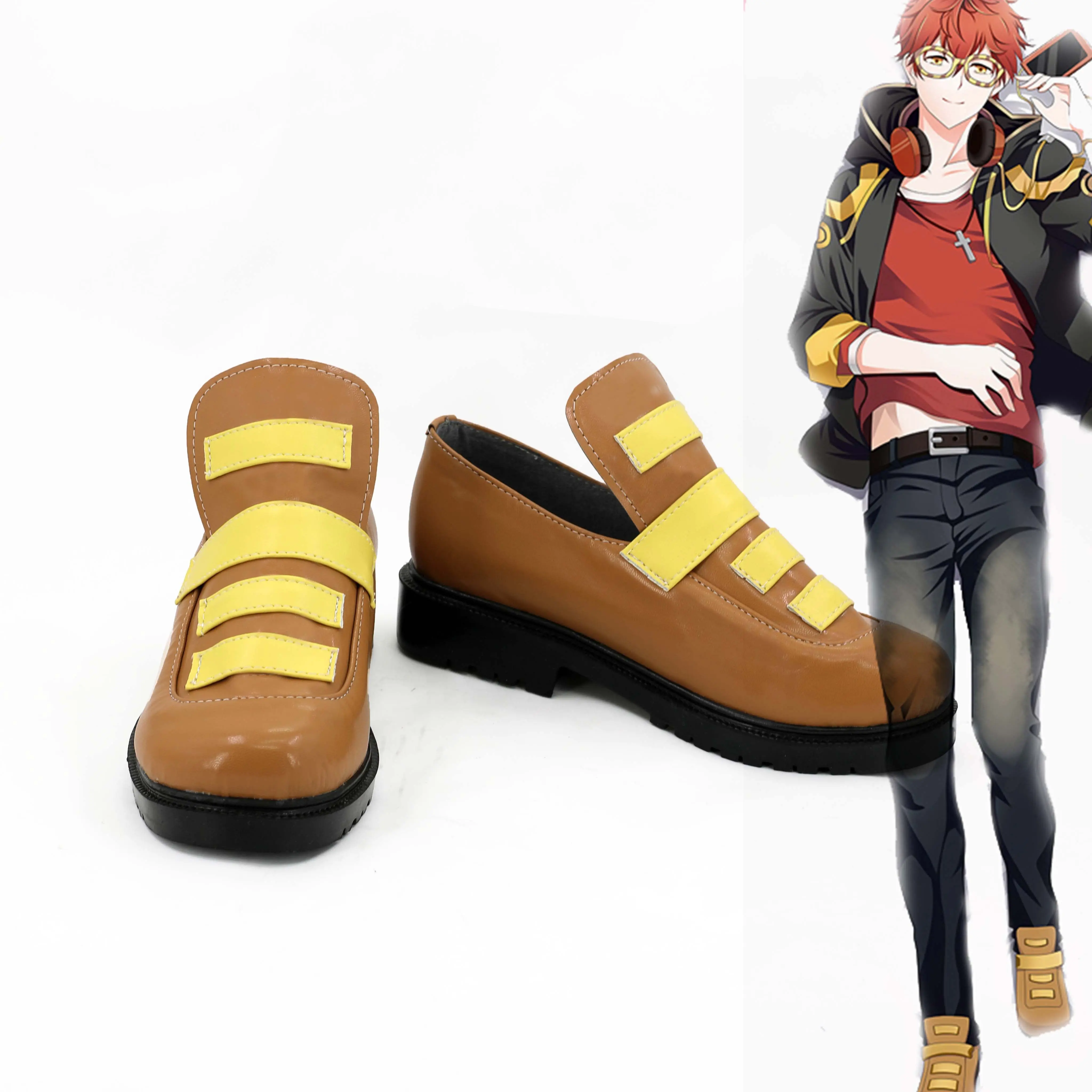 Mystic Messenger 707 Cosplay Shoes Anime Game Halloween Party Men Women Roleplay