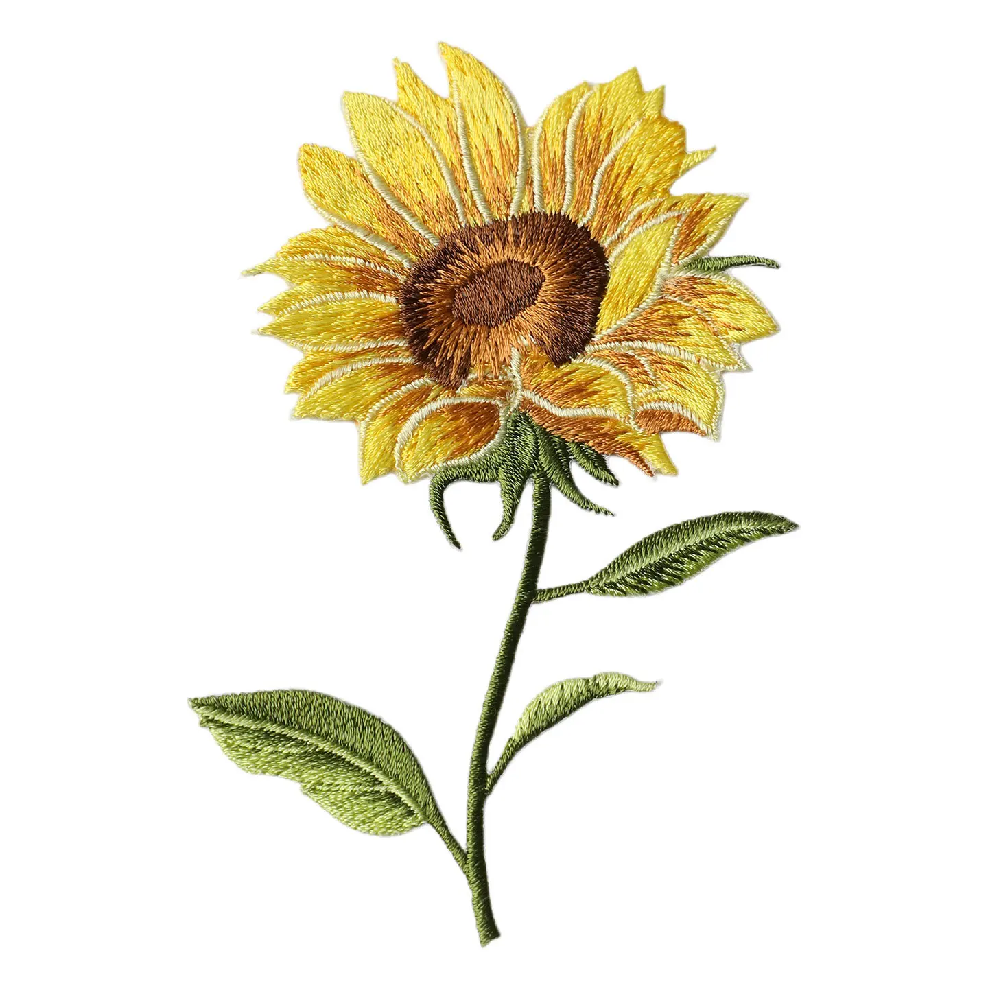 2PCS Sunflower embroidery patch DIY decorative painting, clothing hole repair, garment accessories patch