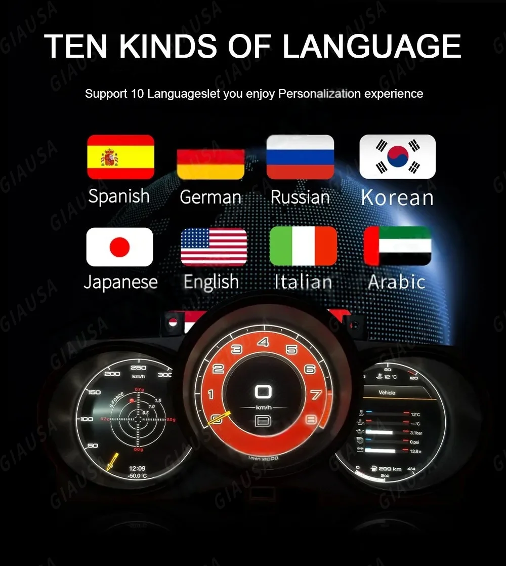 

Автомобильный измеритель скорости 12,3-дюймовый экран, виртуальный кабин для Porsche Boxster, ЖК-дисплей, приборная панель, цифровой кластерный мультимедийный плеер, головное устройство Qled