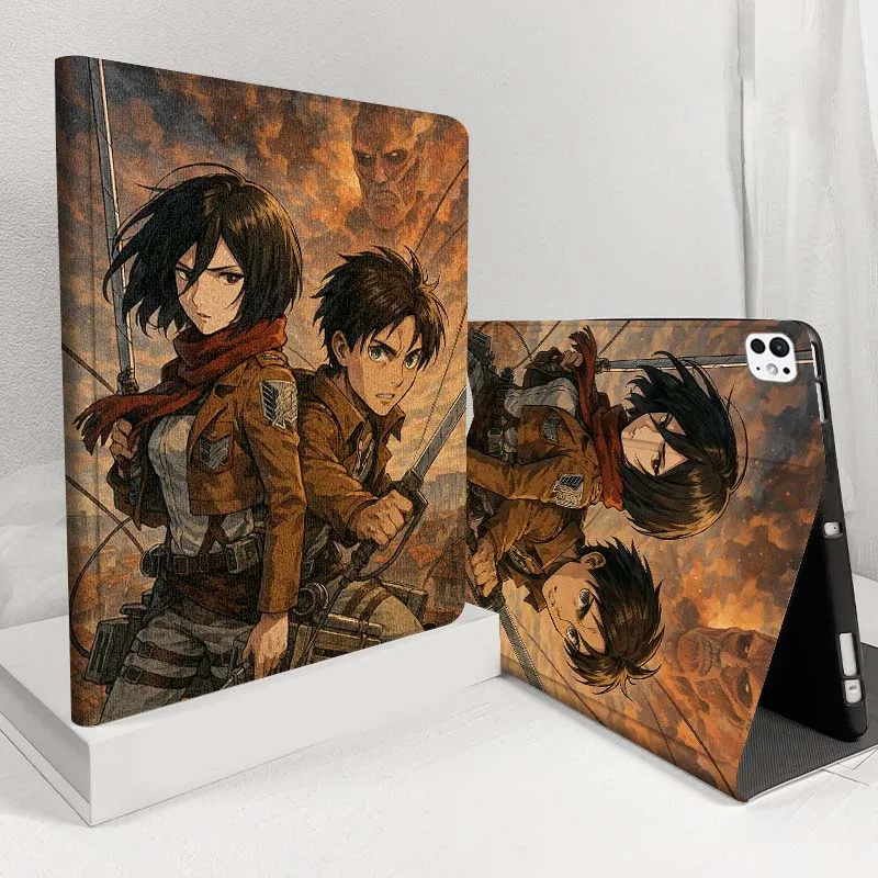 

Attack on Titan Cool For iPad Pro Air 5 4 3 13 11 8 7 6 5 10th 7th 6th 10.5 12.9 10.9 Tablet Case