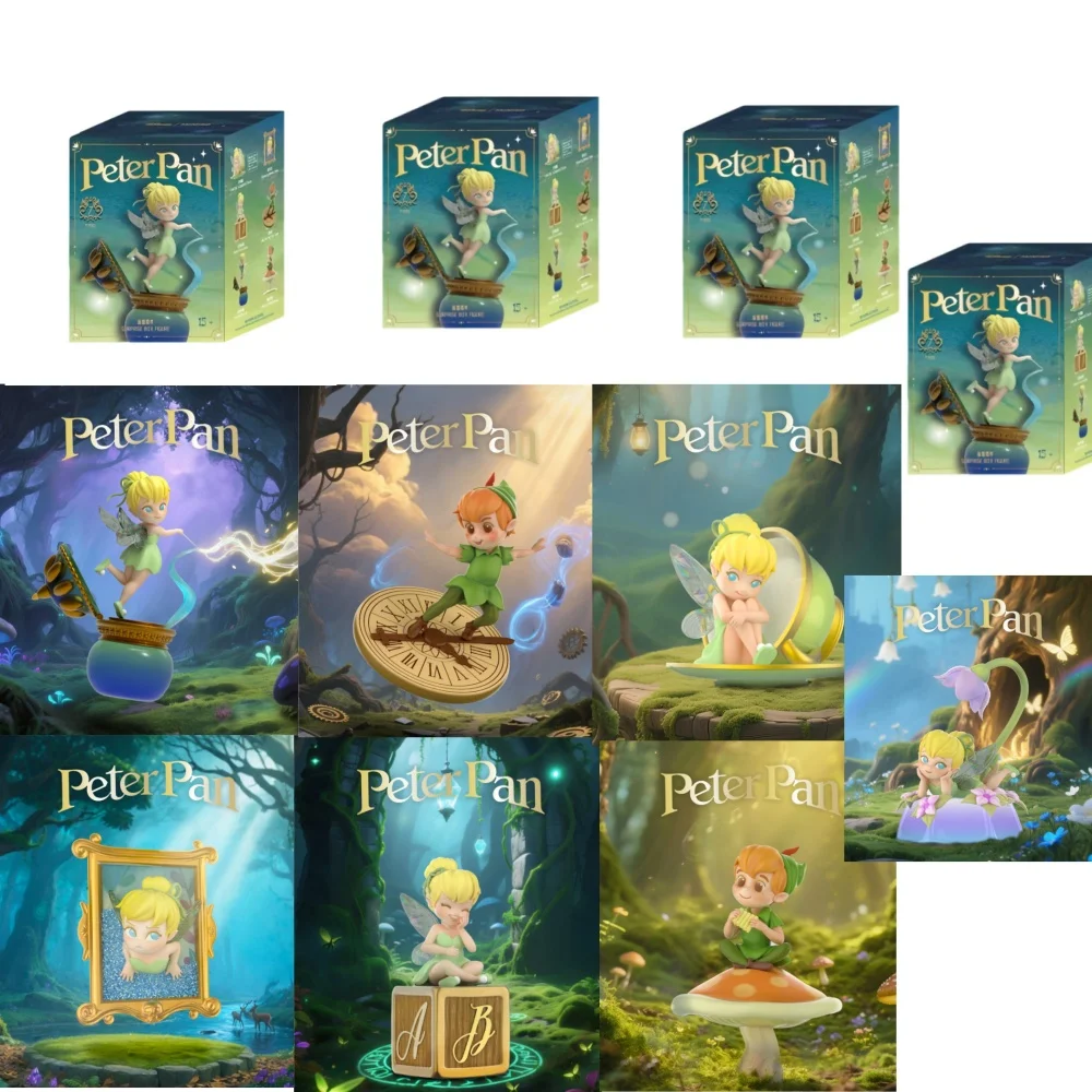 

New Peter Pan Series Blind Box Plush Action Figure Toys Cute Cartoon Anime Peripheral Blind Box Collection Keychains