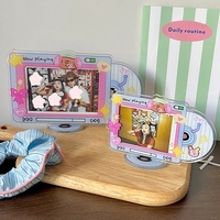 Acrylic Photo Frame Ins Binder Photocards Frame Idol Photo Display Stand Kpop Photocard Holder Cards Protector Frame Home Decor