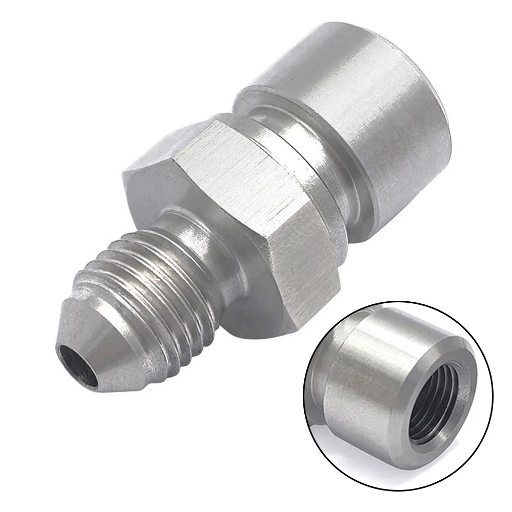 

1x Stainless Steel Brake Fitting For 316 Brake Lines For Automotive Aftermarket Parts 3AN To M10x1.0 3AN To 3/8x24 Silver