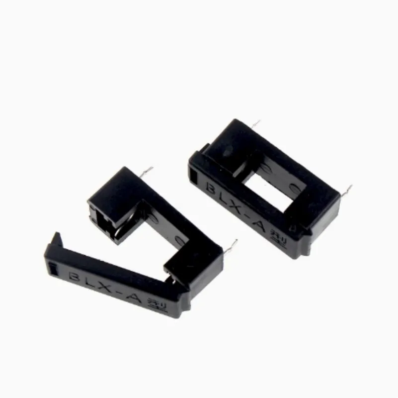 10pcs BLX-A 5*20mm Black Glass Fuse Holder 5x20 Insurance Tube Socket Fuseholder For 5x20 Fuse