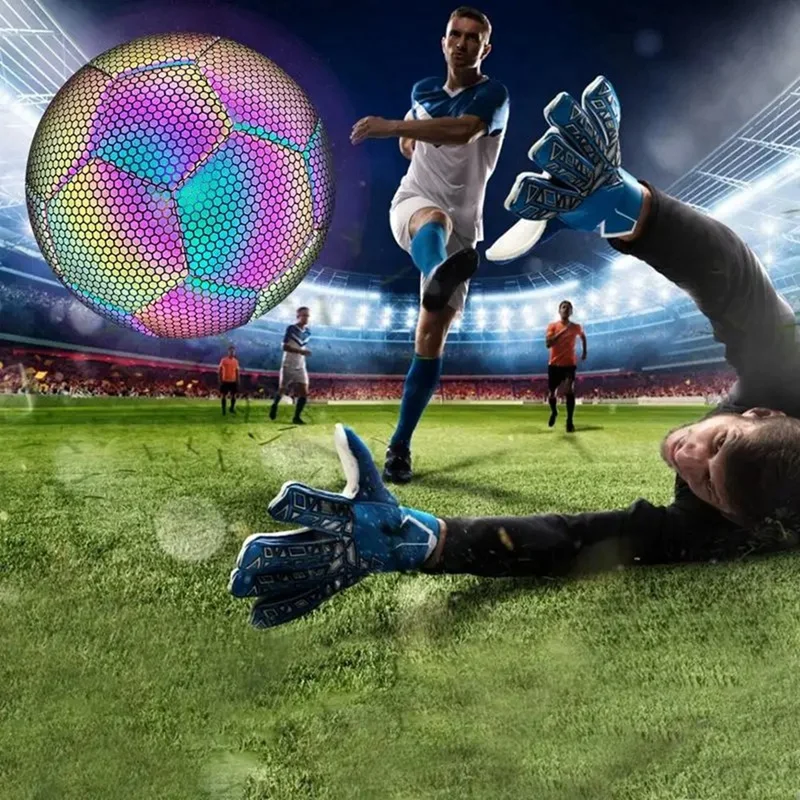 

Glow In Dark Football Luminous Soccer Balls Night Glowing Reflective Footballs Outdoor Light Up Gifts For Boy