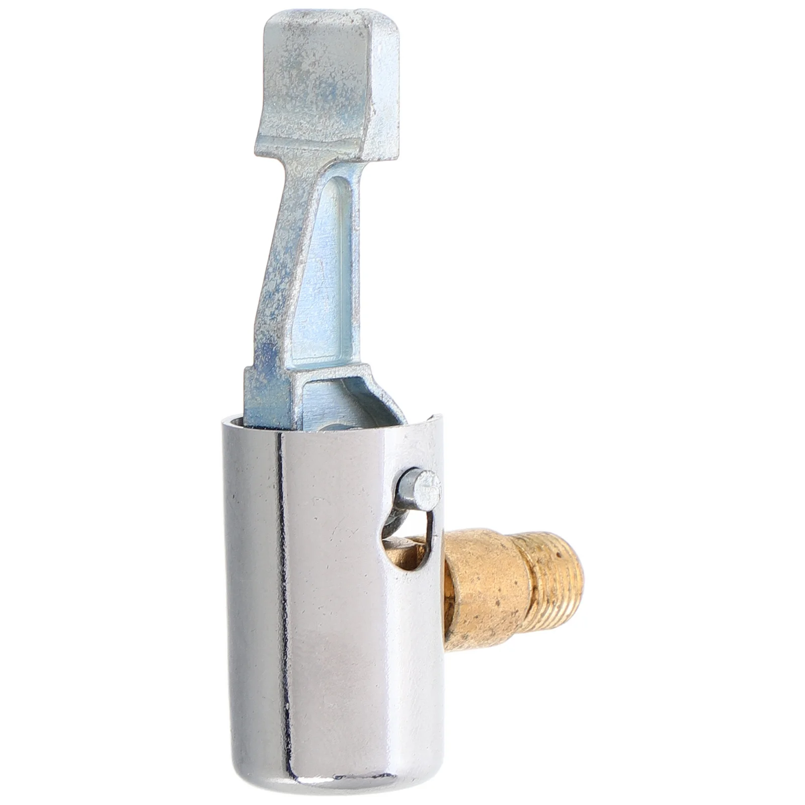 

Quick Release Portable Air Pump Adapter Threaded Nozzle Alloy for Vehicle Bicycle Tire Inflator Clip on Tire Chuck Brass Locking