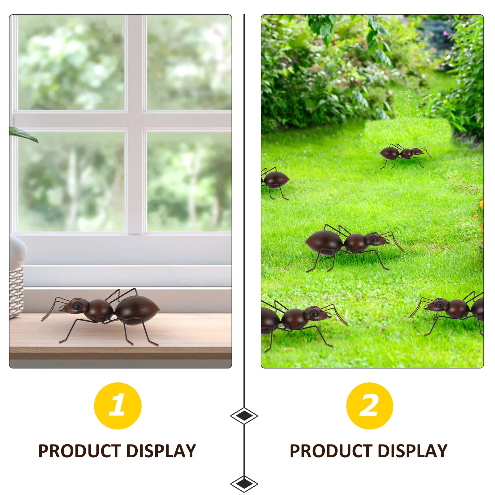 

Iron Ant Ornament Cartoon Design Balcony Garden Decoration Durable Quality Lawn Statue Yard Adornment Art Crafts Outdoor