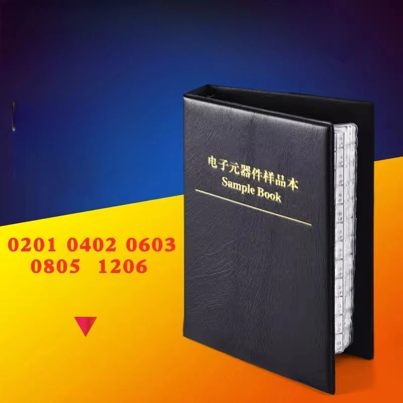 

Каталог образцов магнитных бусин SMD 0201 0402 0603 0805 1206, набор смешанных магнитных бусин, книга образцов магнитных бусин