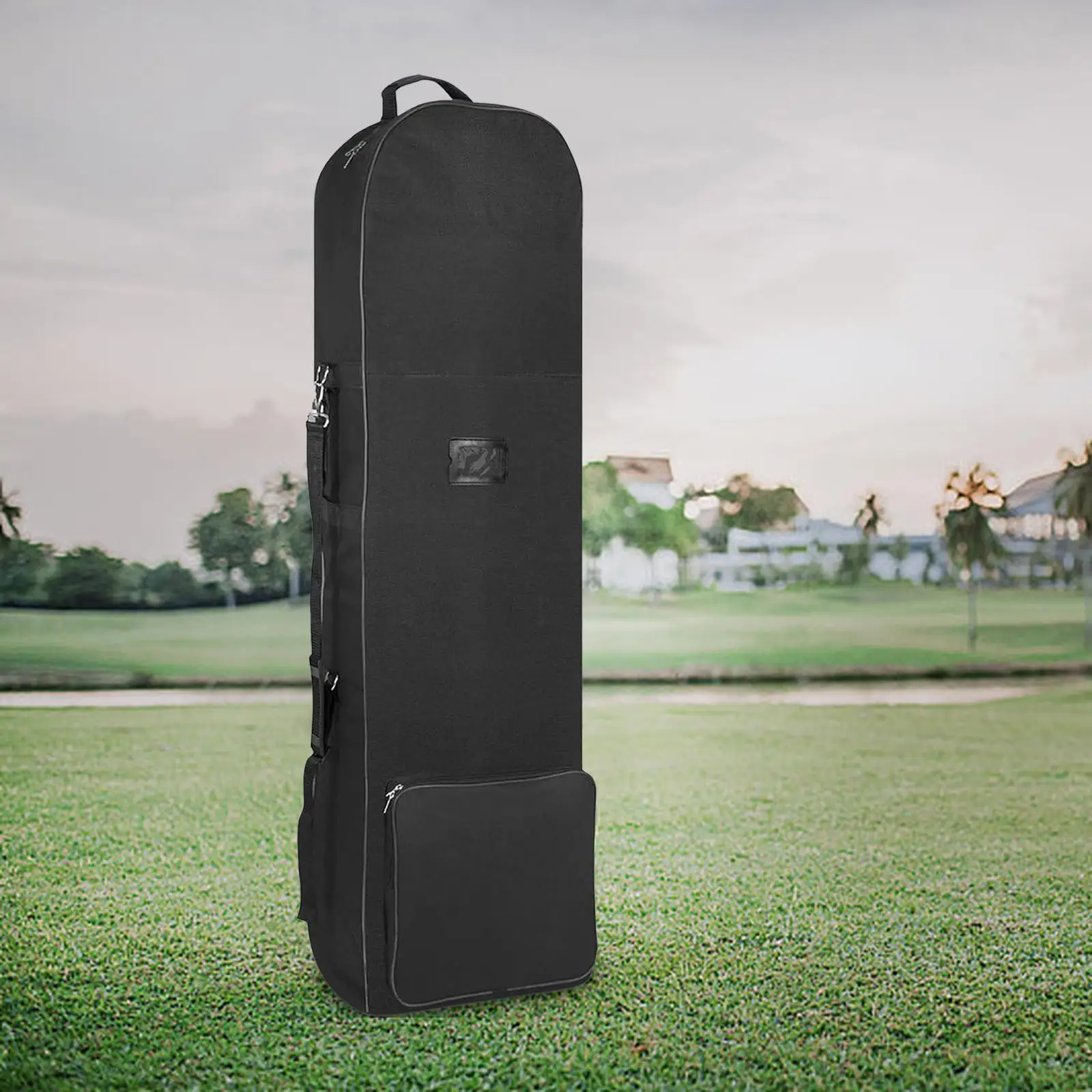 Foldable Golf Travel Bag with Wheels Oversized Pocket Durable Oxford Cloth for Sports Travel
