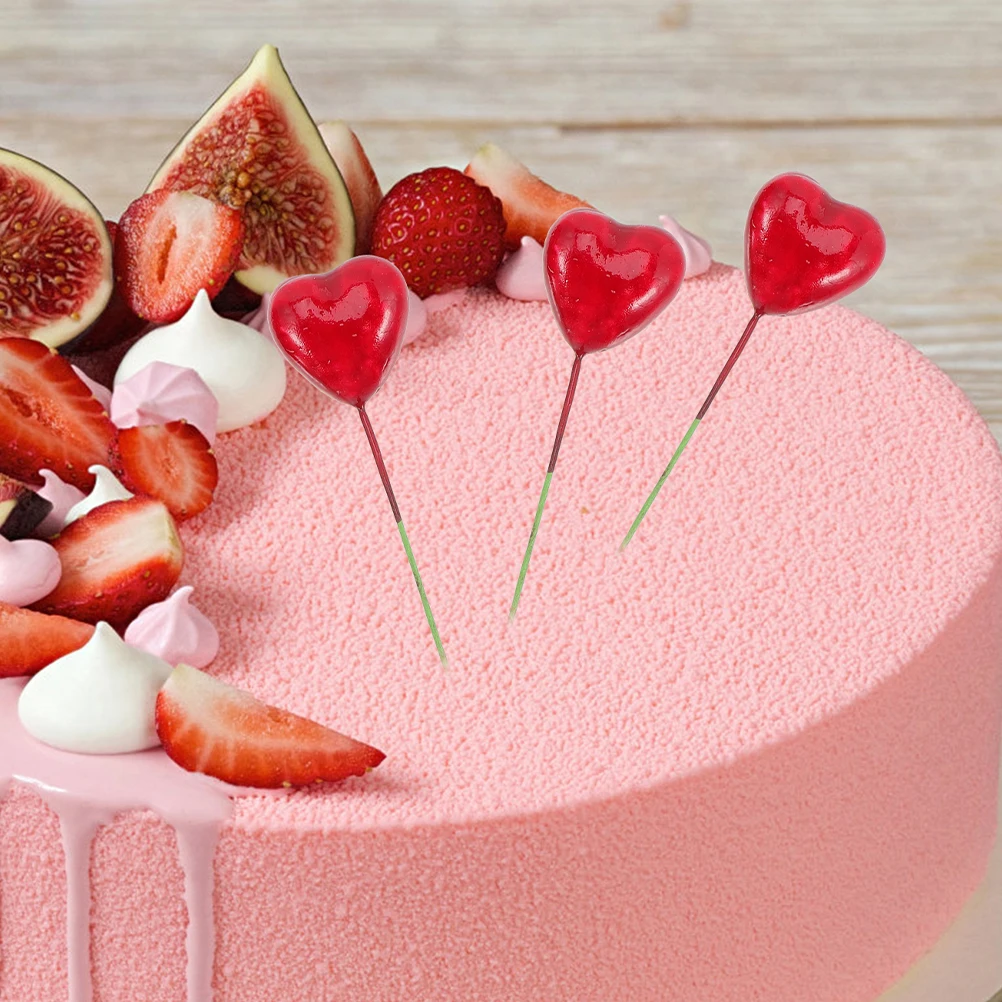 

20Pcs DIY Heart Foam Cake Toppers Sufficient Quantity for Multiple Cakes and Desserts Birthday Cake Toppers Dessert Topper