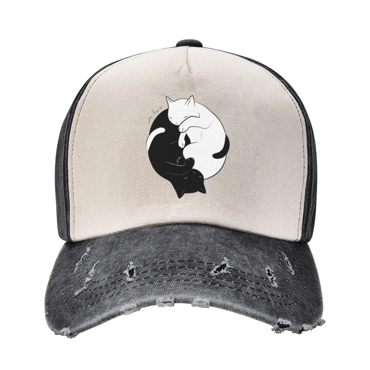 

Бейсбольная кепка Eternal Cat Love, джентльменская шляпа, кепка для гольфа на заказ, женская пляжная мужская кепка