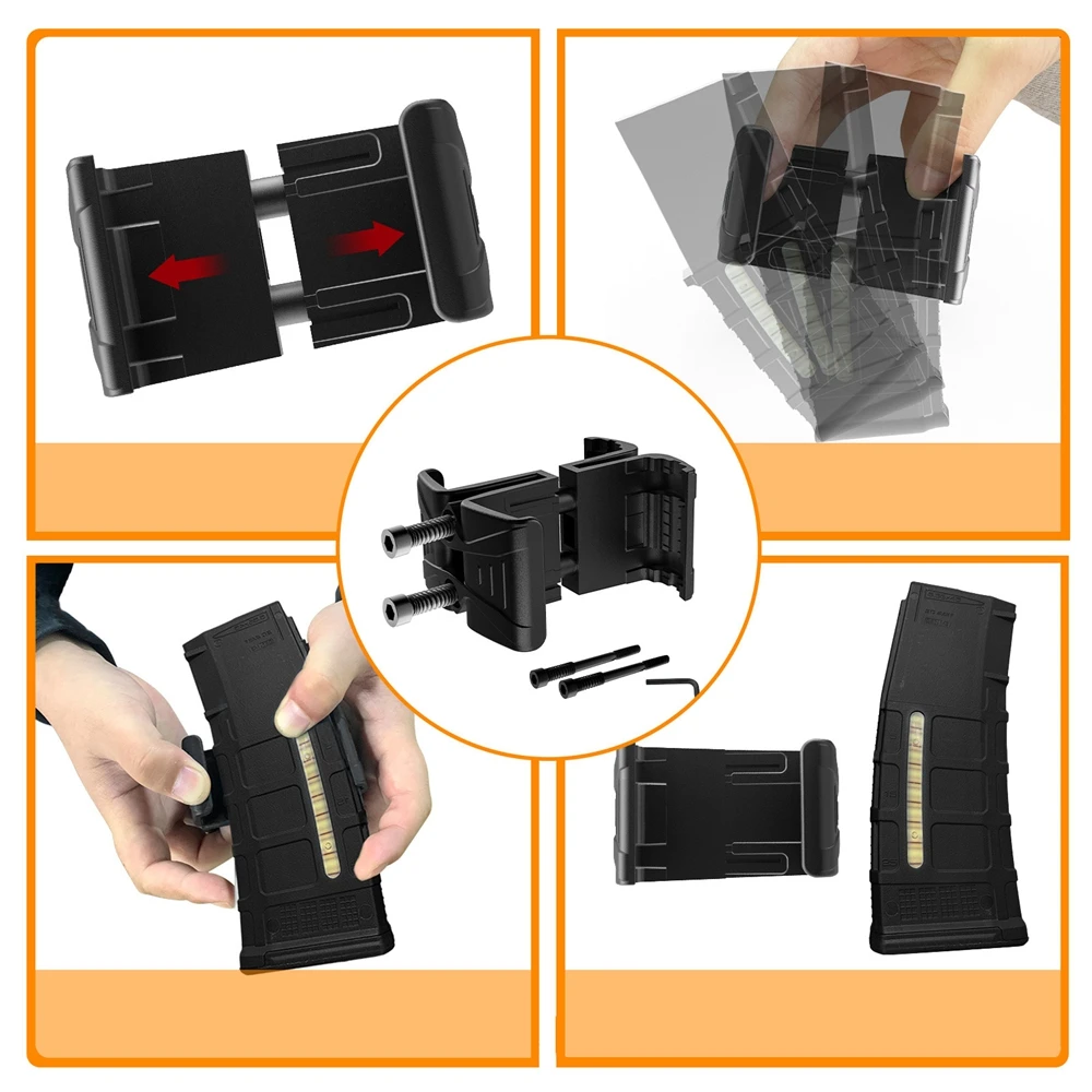Cargador rápido AR15 M4 AK – Enlace doble paralela universal - imagen 5