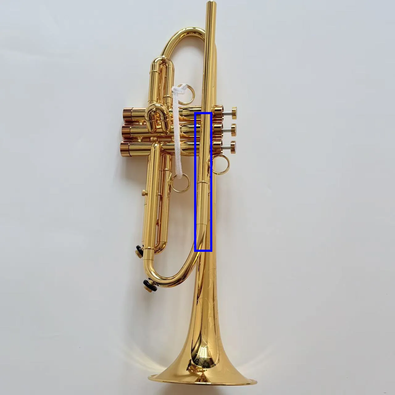 Professional Level Customized logo Gold Plated Finishing H70 Brass Reversed Leadpipe Trumpet with Saturn Water Key