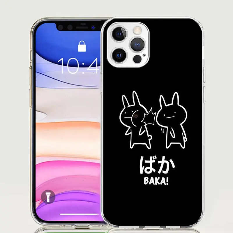 Japanese Aesthetic Text Letter Phone Case For Apple Iphone 11 12 13 Mini 14 15 16 Pro Max 7 Plus X XS XR SE Art Customized Coque