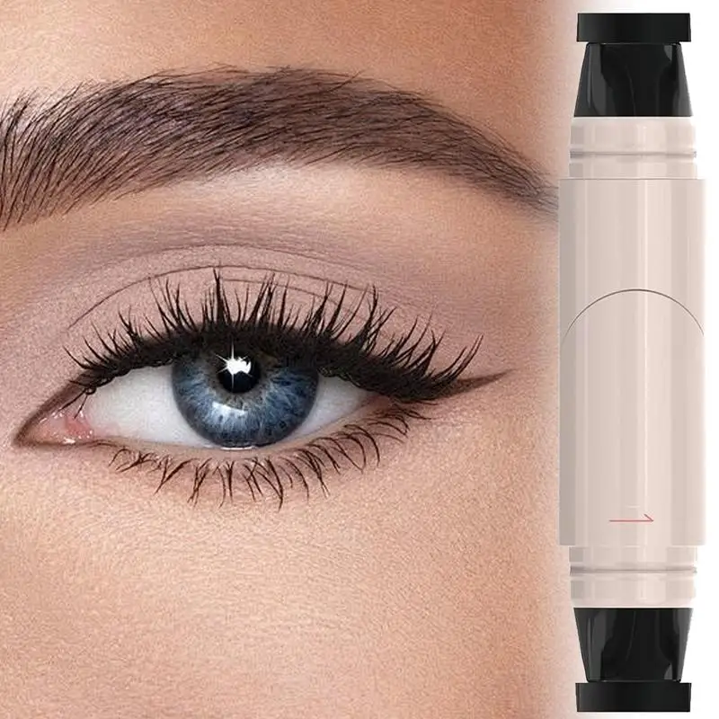nieuwe eyeliner stempel oog stencil tweekoppige waterdichte langdurige liner potlood pen gemakkelijk make-up cosmetica vrouwen wenkbrauw